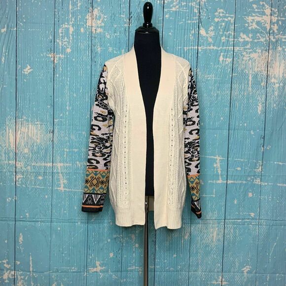 Flying Tomato  Long Sleeves Open Front Cardigan Sweater Size S - Picture 9 of 9